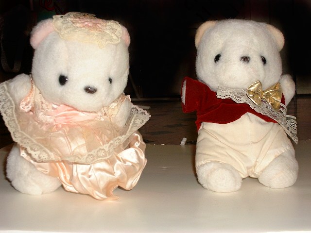 two stuffed bears